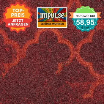 Alt-Text: Farb- und Strukturmuster von Girloon Coronado 048 – strapazierfähiger Objektvelours